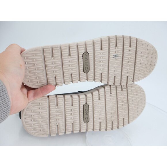 Vionic Uptown Loafer Women Size 11 Black Leather Slip On Platform Shoes - Picture 9 of 14